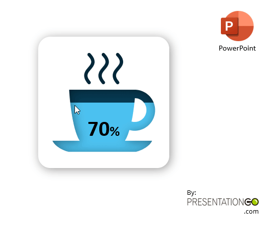 Coffee Cup Chart for PowerPoint - Usage Instructions