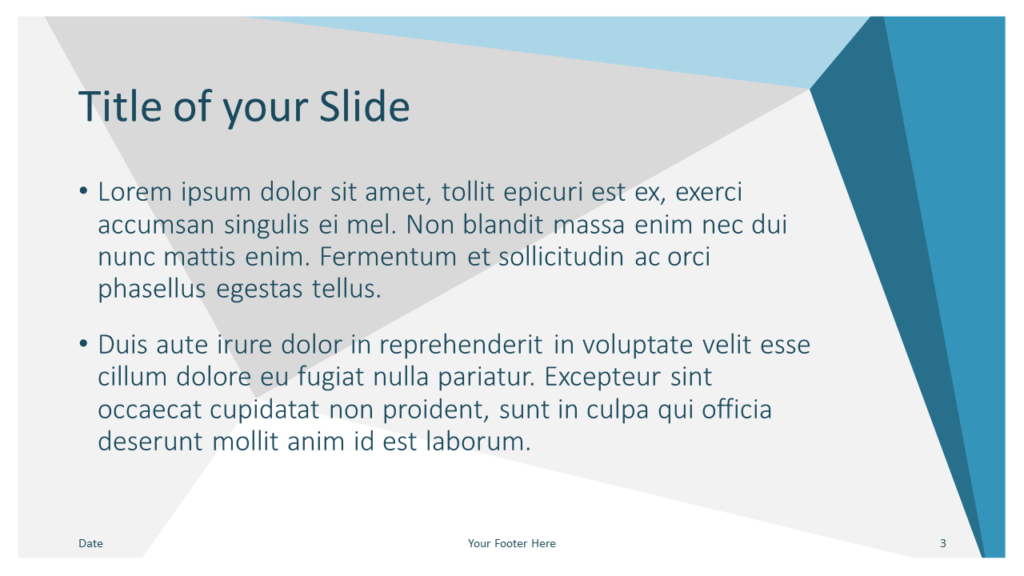 Free Abstract Origami Template for Google Slides – Title and Content Slide (Variant 2)