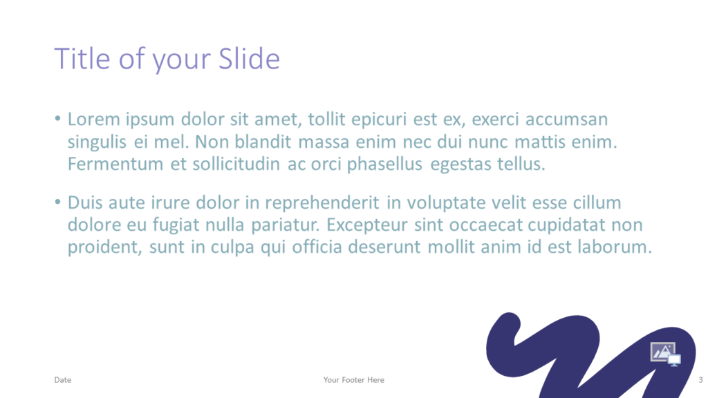 Free Strokes Template for Google Slides – Title and Content Slide (Variant 2)
