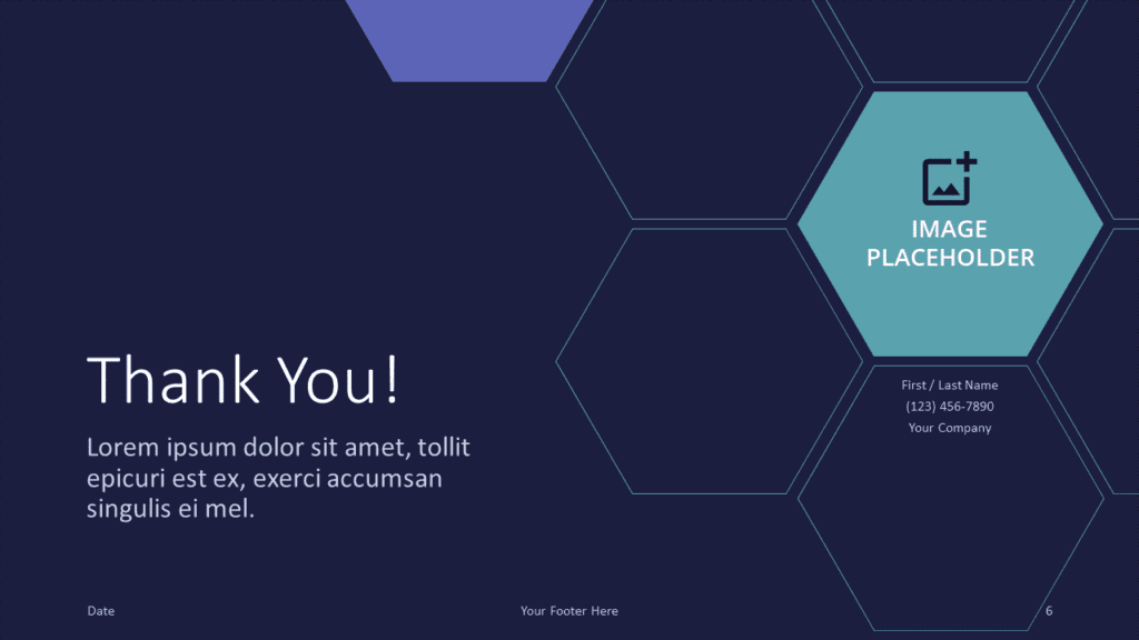 Free Beehive Tech Template for Google Slides - Closing / Thank you