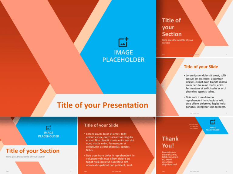 Free Abstract Diagonal Template for PowerPoint