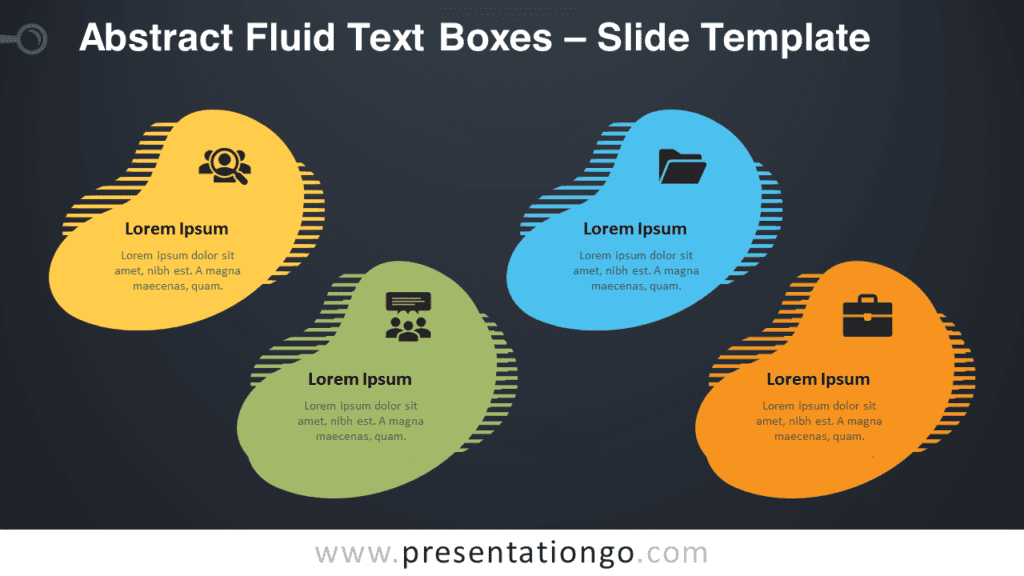 Free Abstract Fluid Text Boxes Graphics for PowerPoint and Google Slides