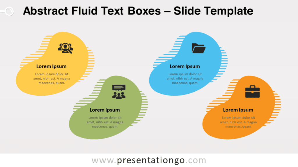 Free Abstract Fluid Text Boxes for PowerPoint and Google Slides