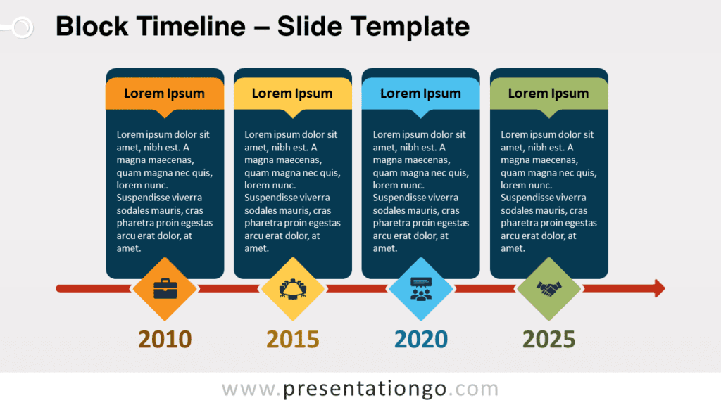 Free Block Timeline for PowerPoint and Google Slides
