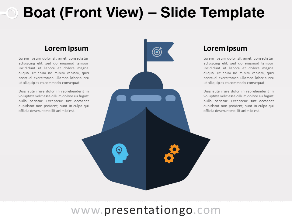 Free Boat (Front View) for PowerPoint