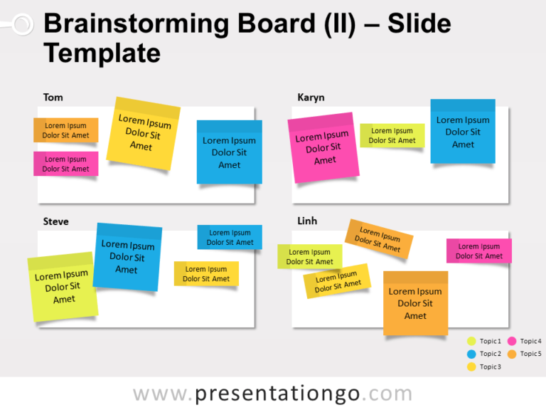 Free Brainstorming Board for PowerPoint
