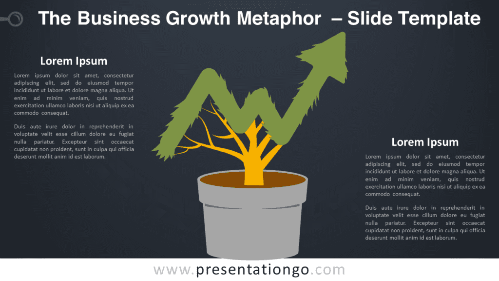 Free The Business Growth Metaphor Graphics for PowerPoint and Google Slides