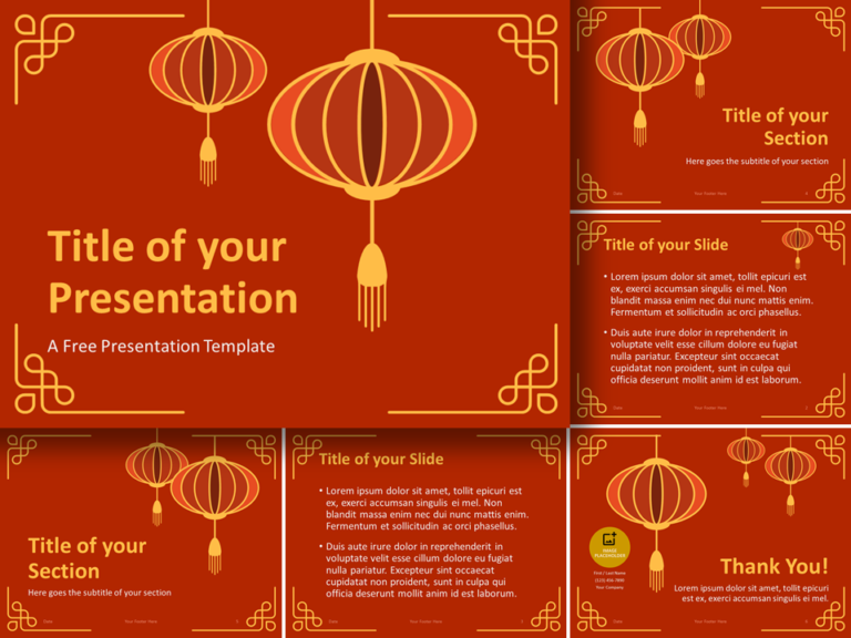 Free Chinese New Year Template for PowerPoint and Google Slides