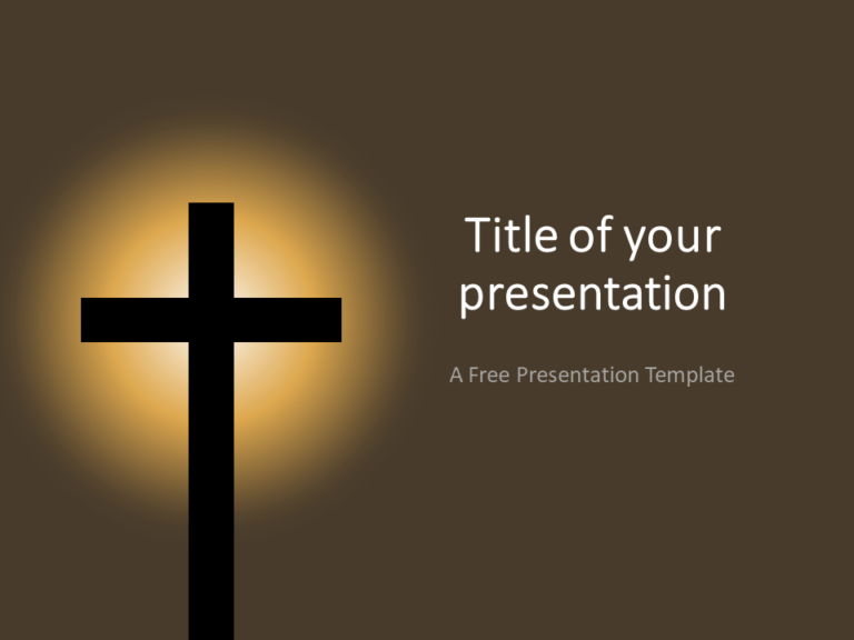 Free Christian Cross Template for PowerPoint