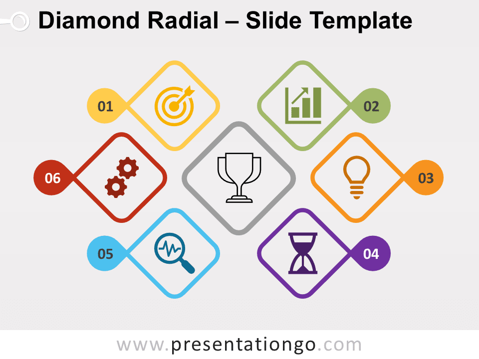Free Diamond Radial for PowerPoint