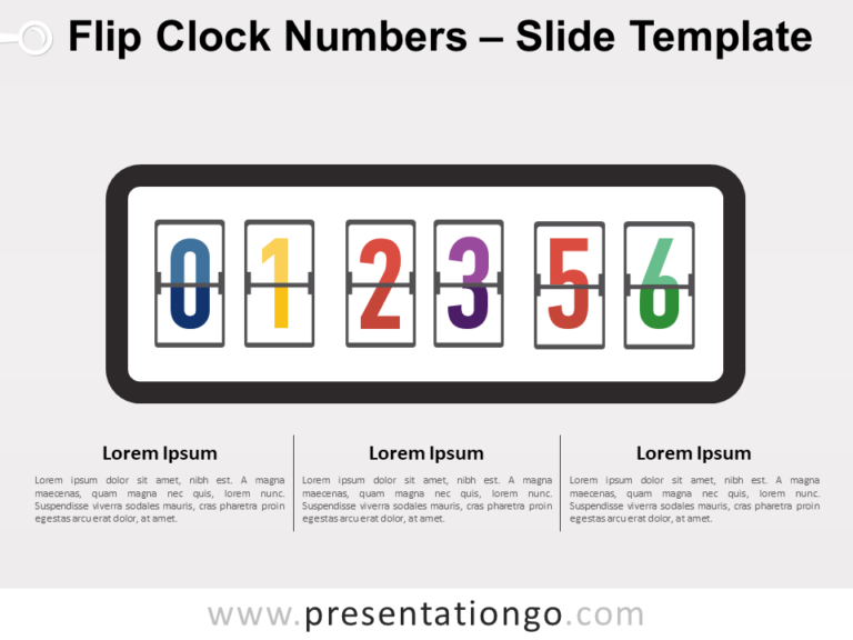 Free Flip Clock Numbers for PowerPoint