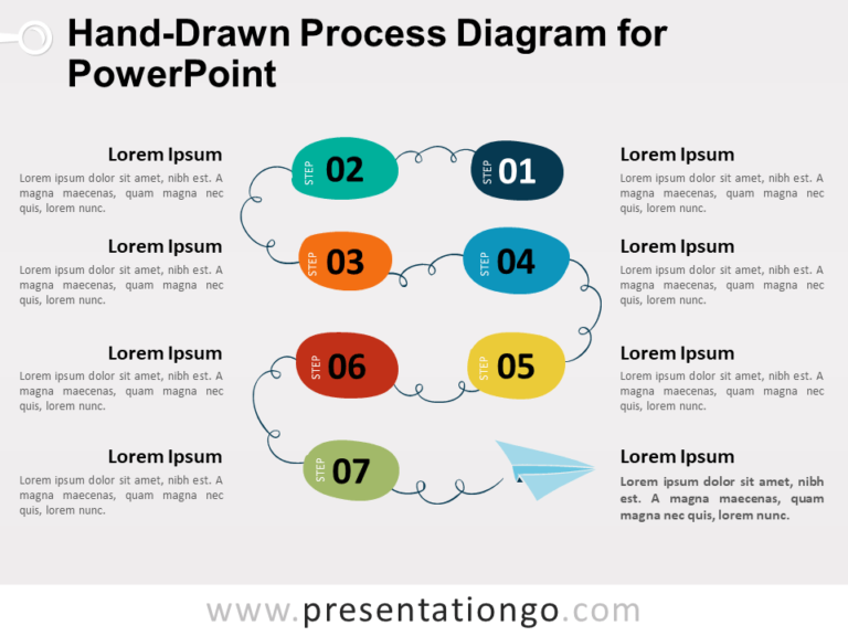 Hand-Drawn Process Diagram for PowerPoint