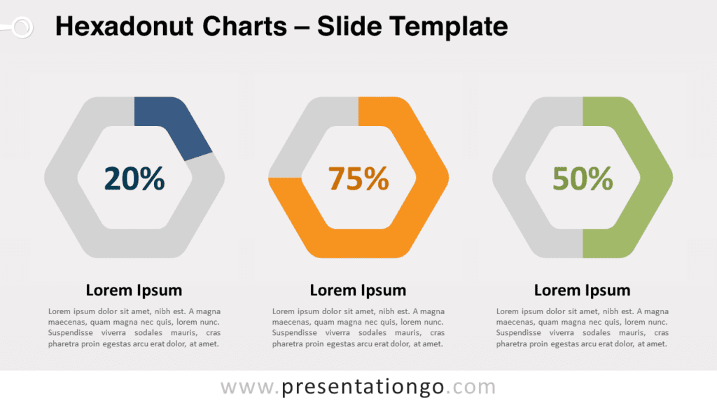 Free Hexadonut Charts for PowerPoint and Google Slides