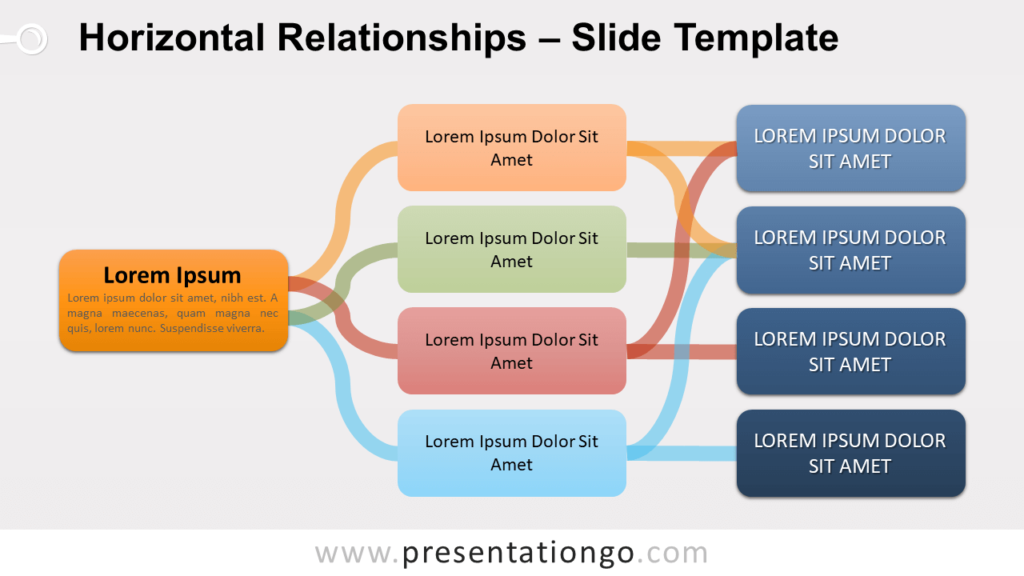 Free Horizontal Relationships for PowerPoint and Google Slides