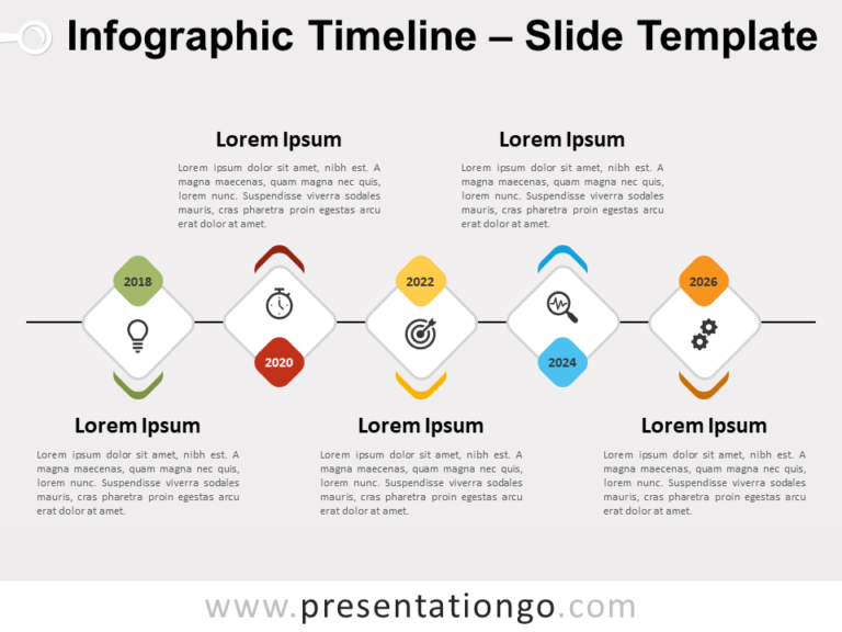 Free Infographic Timeline for PowerPoint
