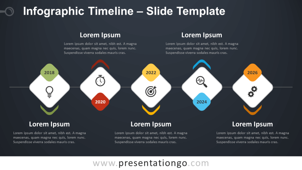 Free Infographic Timeline Template for PowerPoint and Google Slides