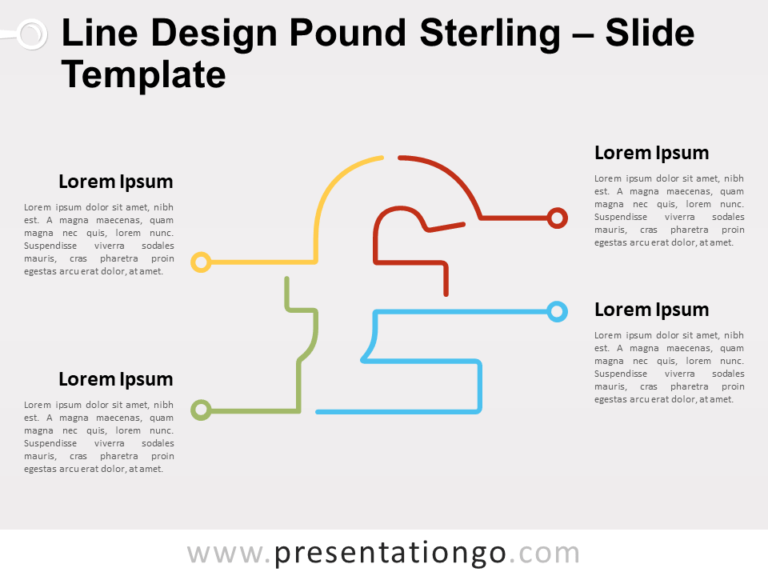 Free Line Design Pound Sterling for PowerPoint