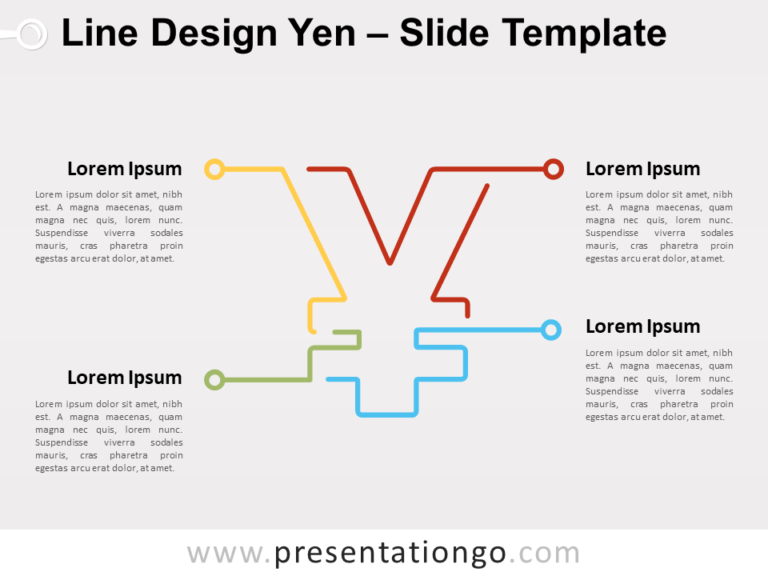 Free Line Design Yen for PowerPoint