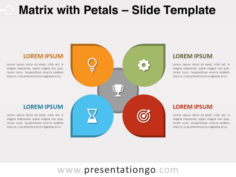 Free Matrix with Petals for PowerPoint