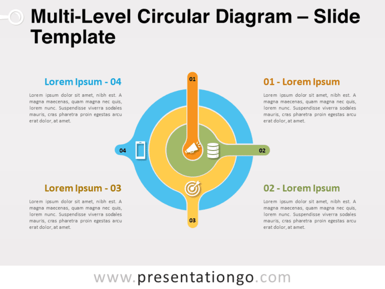 Free Multi-Level Circular Diagram for PowerPoint