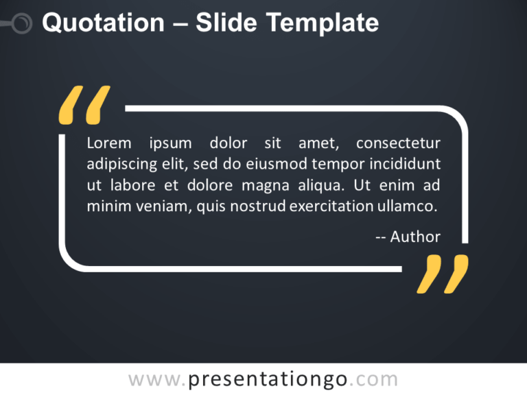 Free Outlined Quotation for PowerPoint