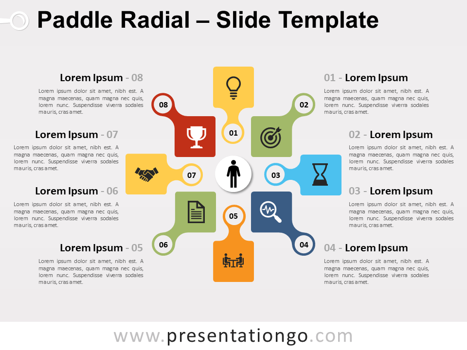 Free Paddle Radial for PowerPoint
