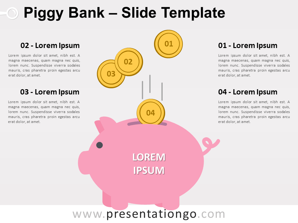 Free Piggy Bank for PowerPoint
