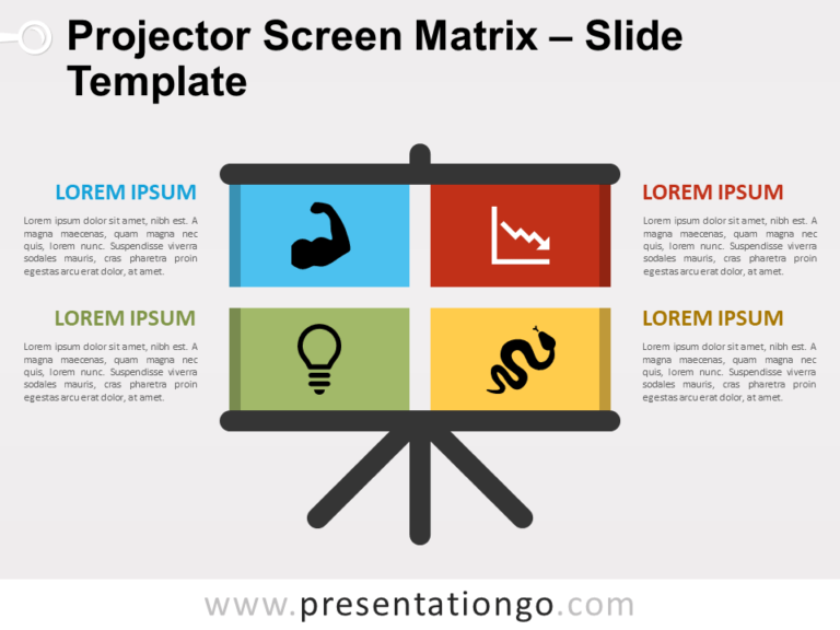 Free Projector Screen Matrix for PowerPoint