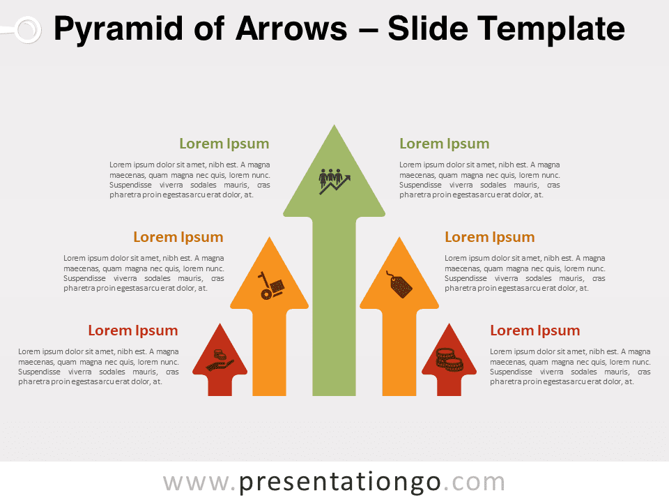 Free Pyramid Arrows for PowerPoint