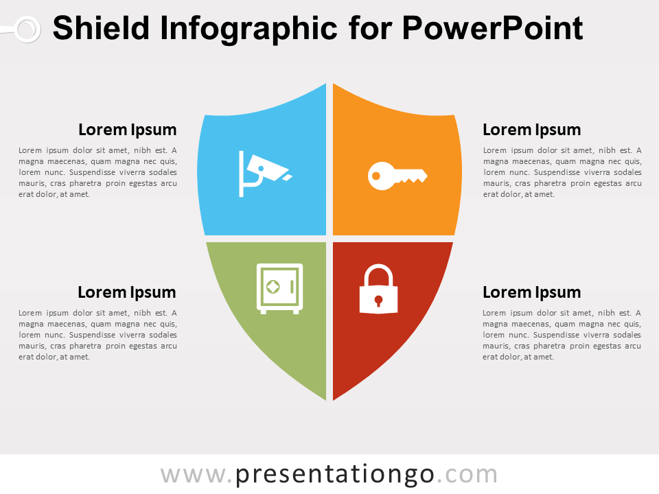 Free Shield Infographic for PowerPoint