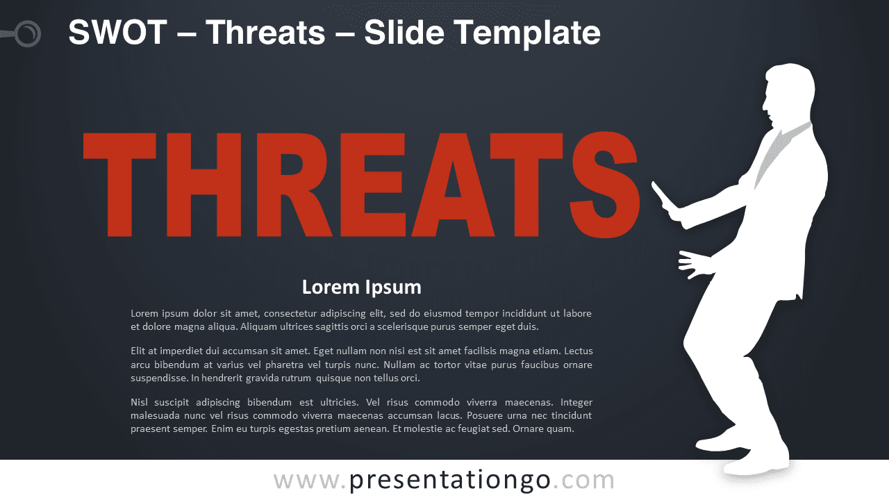 Free SWOT - Threats Template for PowerPoint and Google Slides