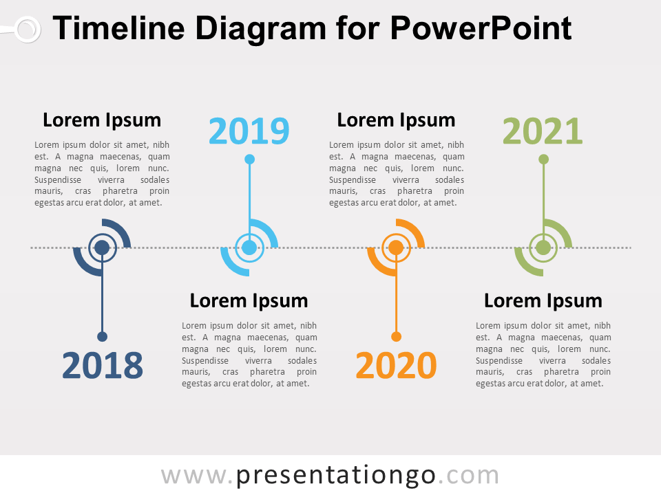 Free Timeline Diagram for PowerPoint