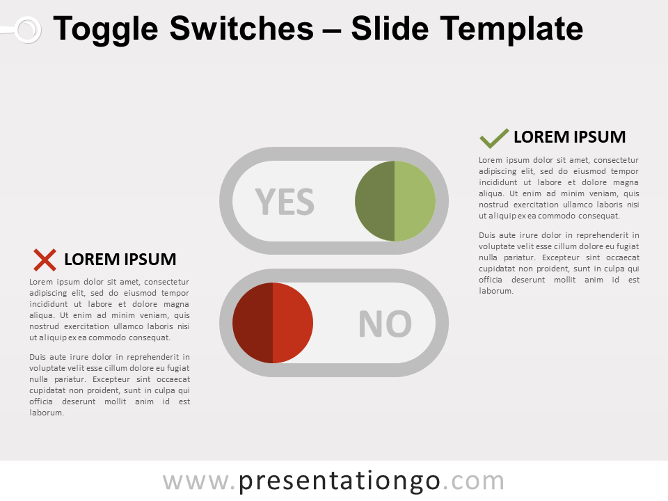 Free Toggle Switches for PowerPoint