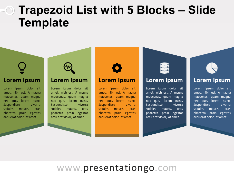 Trapezoid List with 5 Blocks
