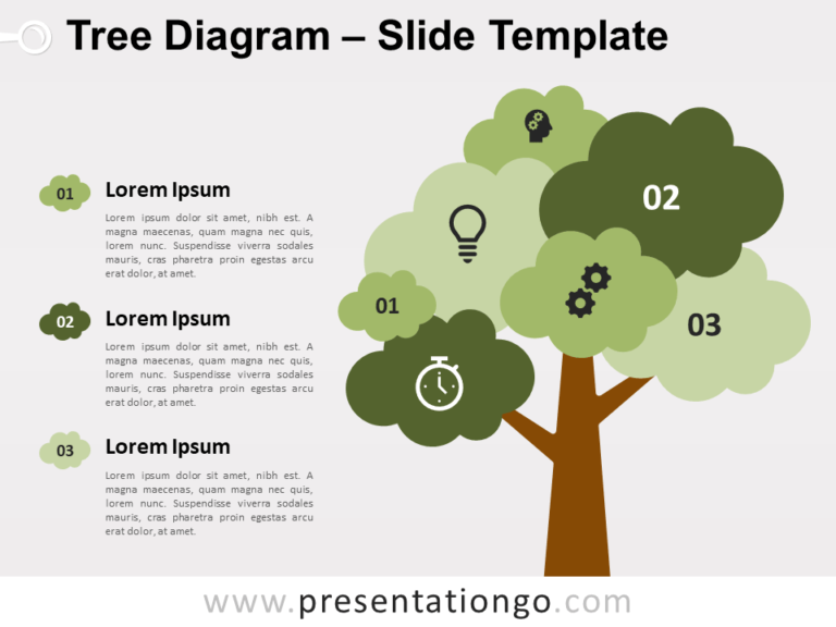 Free Tree Diagram Infographic for PowerPoint