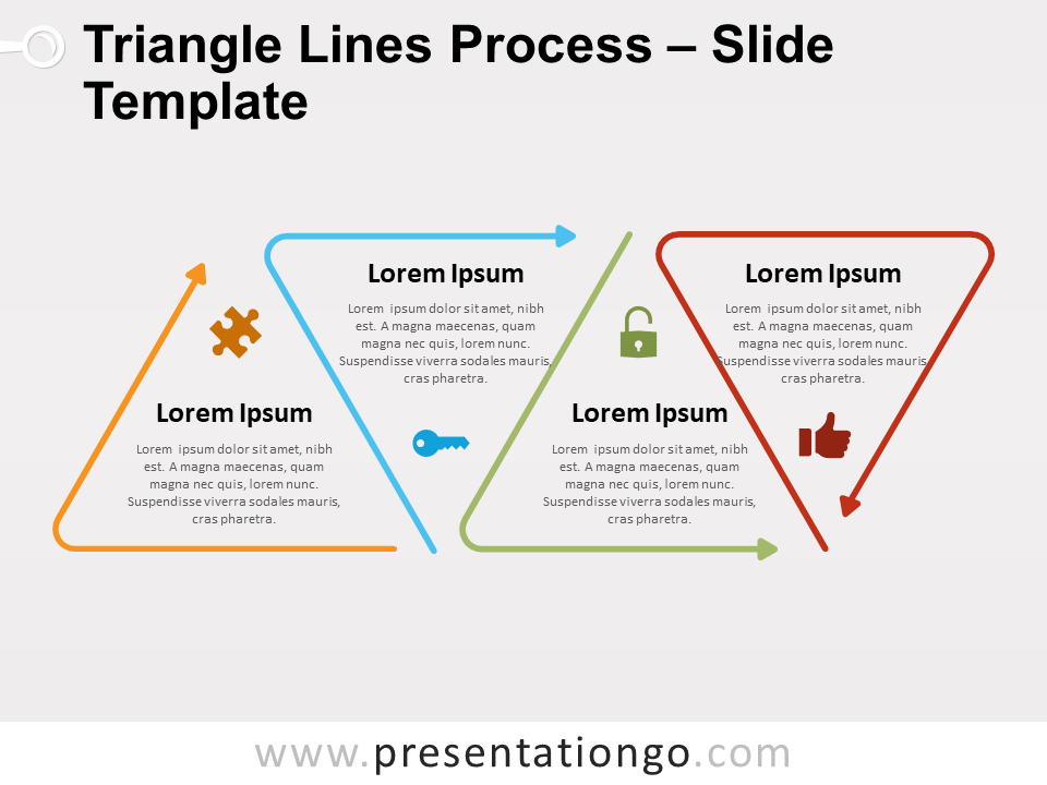 Free Triangle Lines Process for PowerPoint