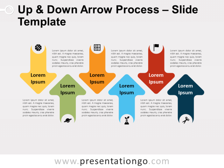 Free Up & Down Arrow Process for PowerPoint