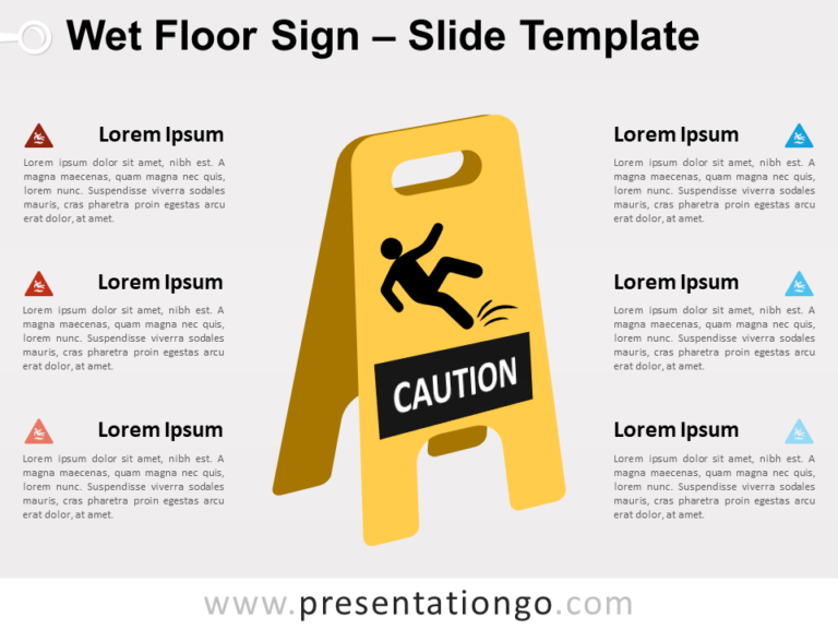 Free Wet Floor Sign for PowerPoint